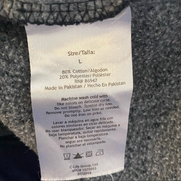 AC/DC Women's Boho Black Summer Tour 1979 Crop Hoodie Band Sweatshirt Sz Large - Picture 7 of 7